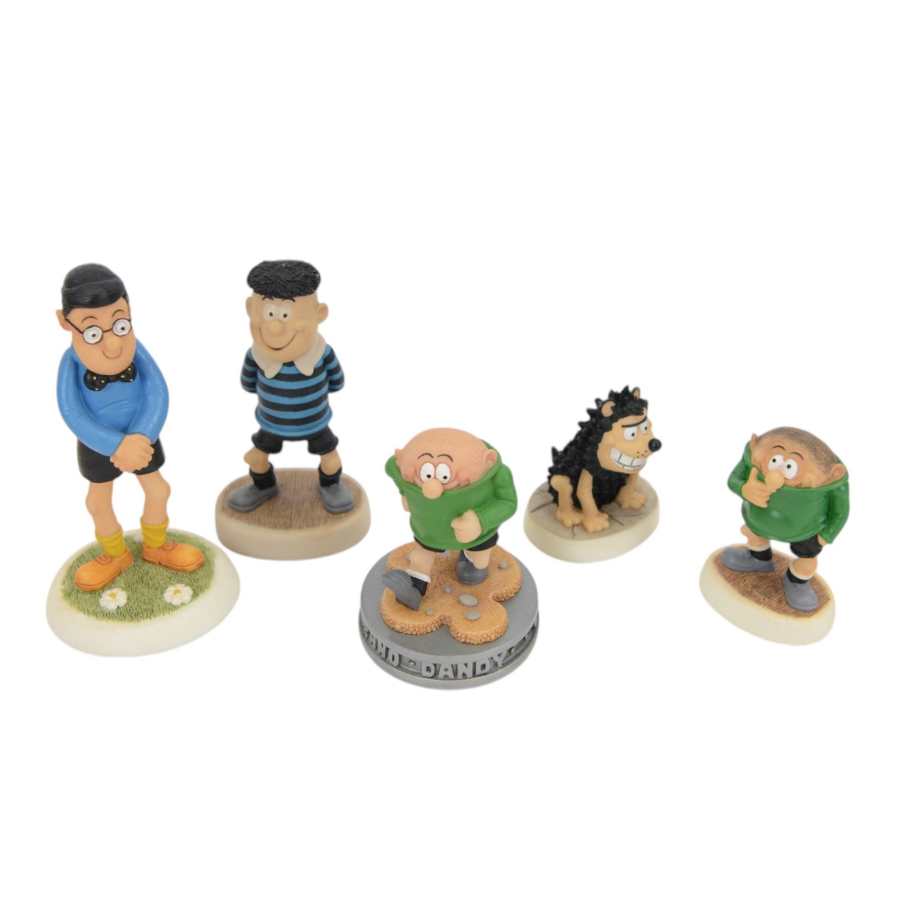 Thirteen Robert Harrop Beano Dandy Collection limited edition figures, including Gnasher, Menaces Forever, Toots, Lord Snooty, Chips and Minnie the Minx etc, all boxed 