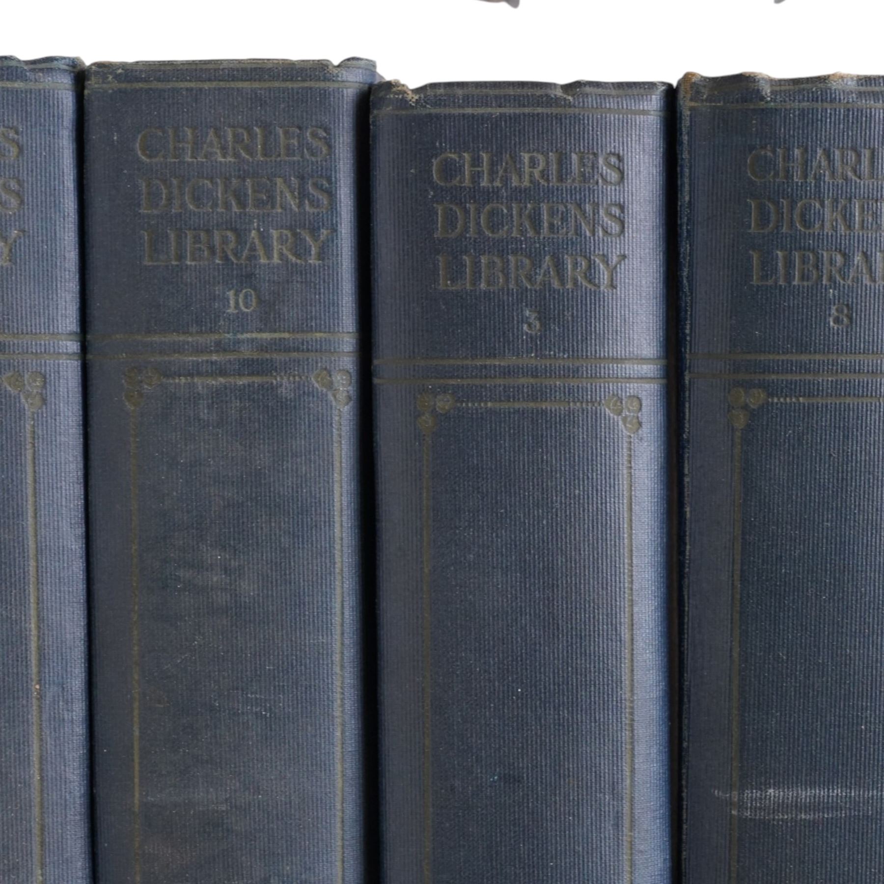 Charles Dickens Library 18volumes by The Educational Book Company in blue boards and All the Year Round conducted by Charles Dickens, New Series Volumes 3 and 4 1870