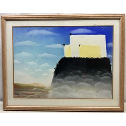 Mackenzie Thorpe (British 1956-): 'Farther and Farther Away', pastel signed with monogram and dated '93, titled verso 44cm x 61cm 
Provenance: the vendor’s father attended Thorpe’s art school in Richmond and the two became firm friends; this painting has never been on the open market before.