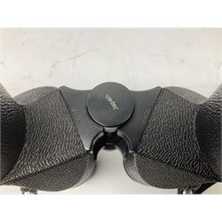 Ten cased pairs of binoculars, to include Rainbow 20x60, Barr & Stroud 7x, Yashica 7x50, Ross London Stepmur 10x50, Wray London Defiant 10x35, Canon 8x30 etc