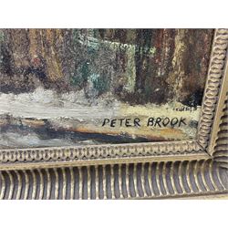 Peter Brook (Northern British 1927-2009): The Mill, impasto oil on board signed 63cm x 109cm 
Provenance: West Yorkshire dec'd estate; the deceased was good friends with the artist.