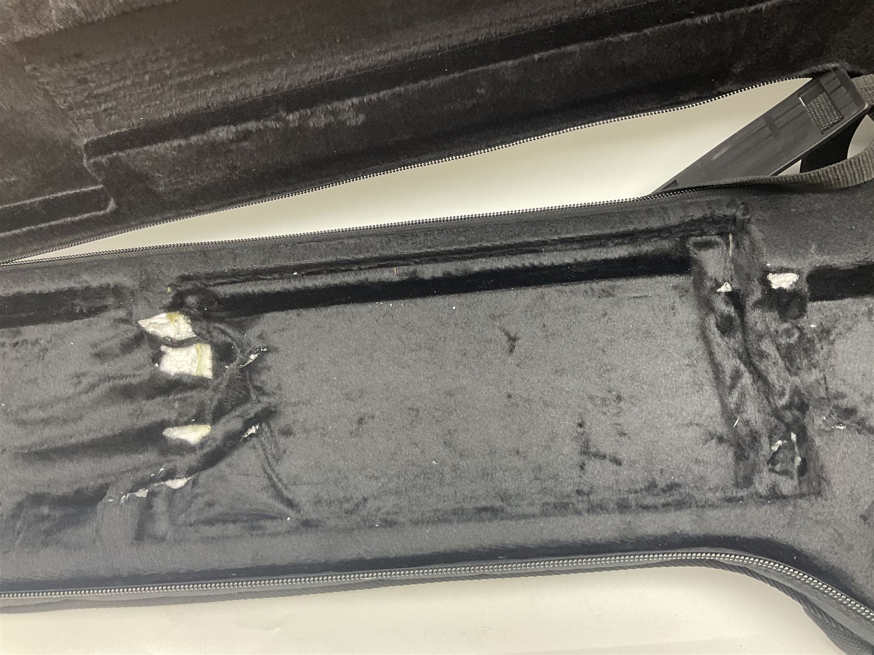 British hand-made mahogany electric guitar by 'JJ' luthier Dan Macpherson c2012 L95cm; in FX lightweight carrying case