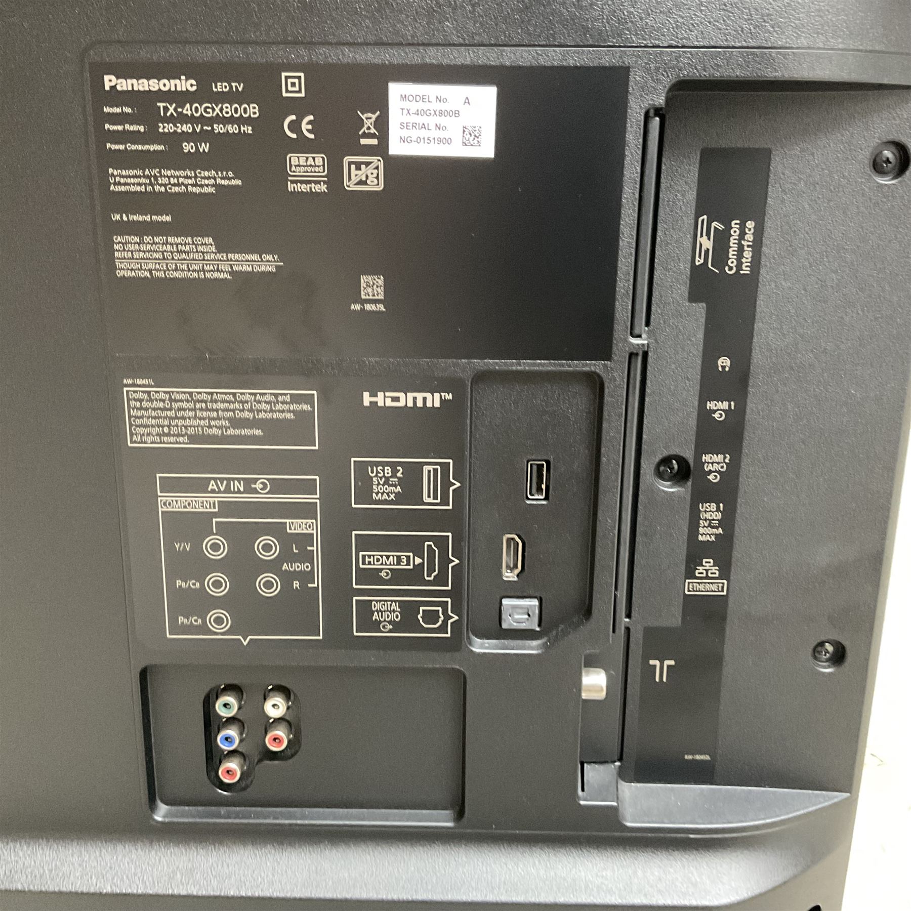 Panasonic TX-40GX800B 4K 40