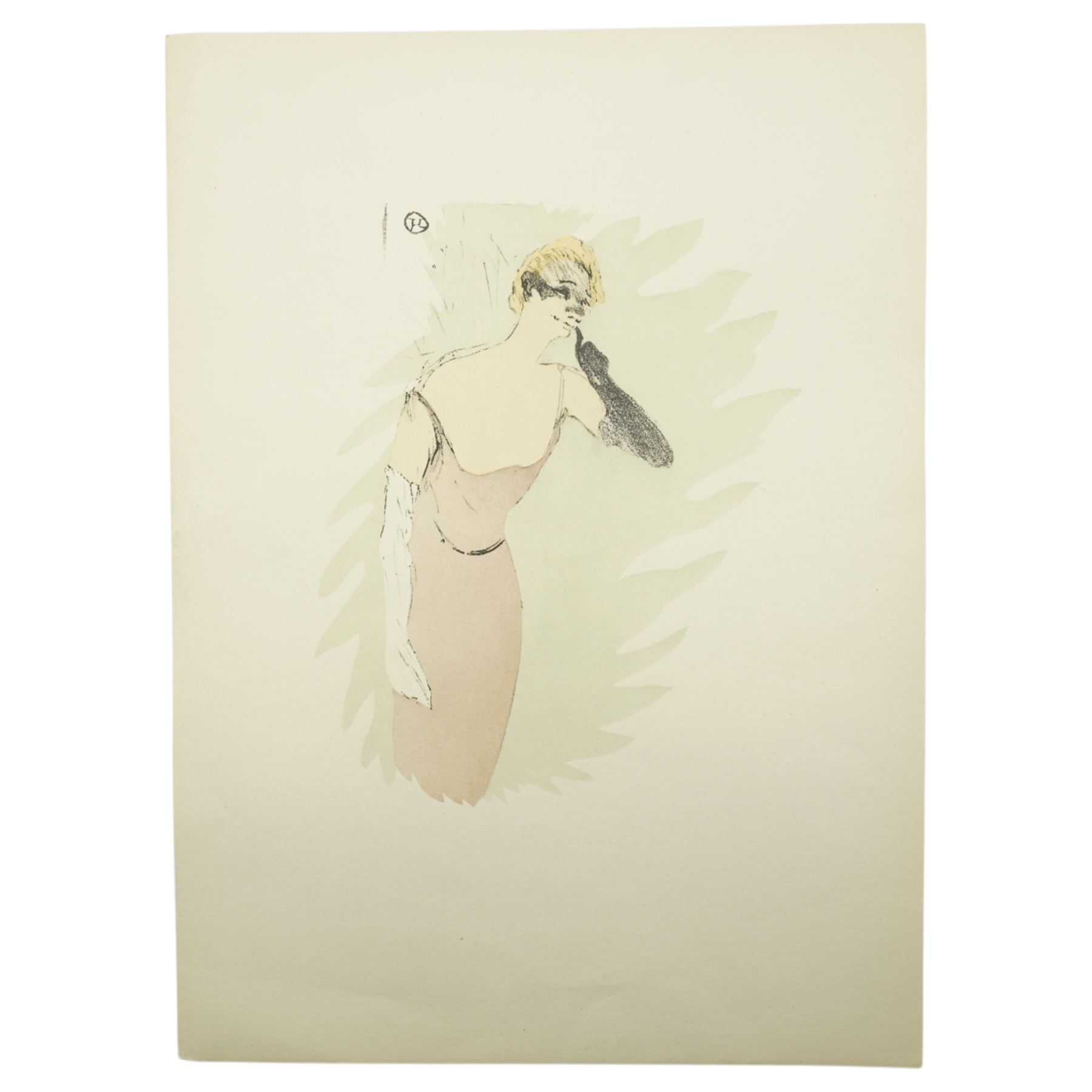 After Henri de Toulouse-Lautrec (French 1864-1901): Yvette Guilbert and Cabaret Scenes, set five lithographs one numbered 1118/1500 with printed monogram or blindstamp, together with exhibition poster Toulouse-Lautrec: Maison de la Pensée Française, Paris max 67cm x 47cm (6)