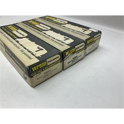 Wrenn '00' gauge - three Class 08 0-6-0 Diesel Shunting locomotives - No.7124 in LMS Black; No.D3464 in BR Blue; and No.D3783 in BR Green; all boxed with instructions (3)