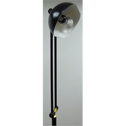  Adjustable black and gold finish standard lamp, H179cm (This item is PAT tested - 5 day warranty from date of sale)  