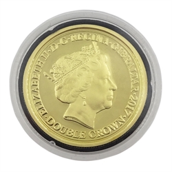  Queen Elizabeth II 2017 gold double crown 'The WWI Centenary - Lone Soldier Gold Coin', 10 grams of 9ct gold  