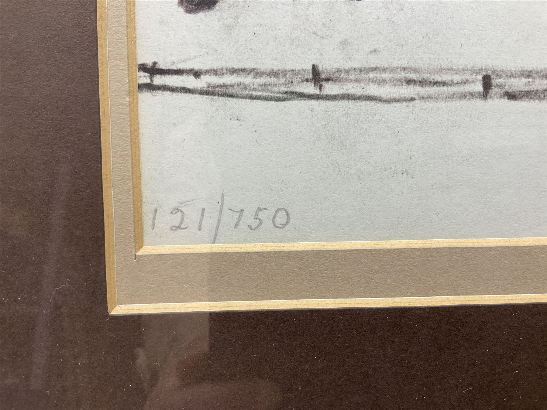 After Lawrence Stephen Lowry (British 1887-1976): 'On a Promenade', limited edition monochrome print numbered 121/750 in pencil signed and dated 1971 in the image, pub. Ainsworth (Bury) with certificate verso 28cm x 39cm 