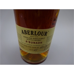  Aberlour A'Bunadh Batch 45, matured in Oloroso sherry butts. 700ml, 60.2% volume, in tube, 1btl  