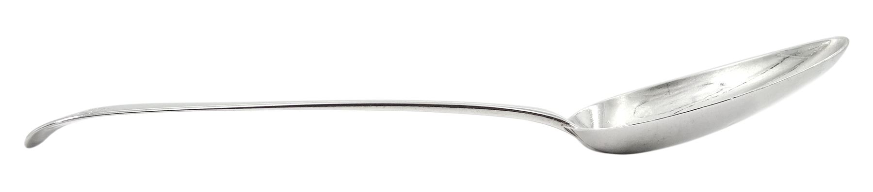 Set of four Georgian silver Old English pattern table spoons with engraved monogram to terminals, hallmarked George Wintle, London 1806, approximate weight 9.77 ozt (304 grams)