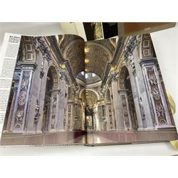 Group of art reference books and folios to include Ars Sacra Christian Art and Architecture of the Western World and Albert Anker 1831-1910, etc 