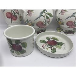 Three Portmeirion soup tureens with covers and ladles, together with vases, large bowls and other Portmeirion items