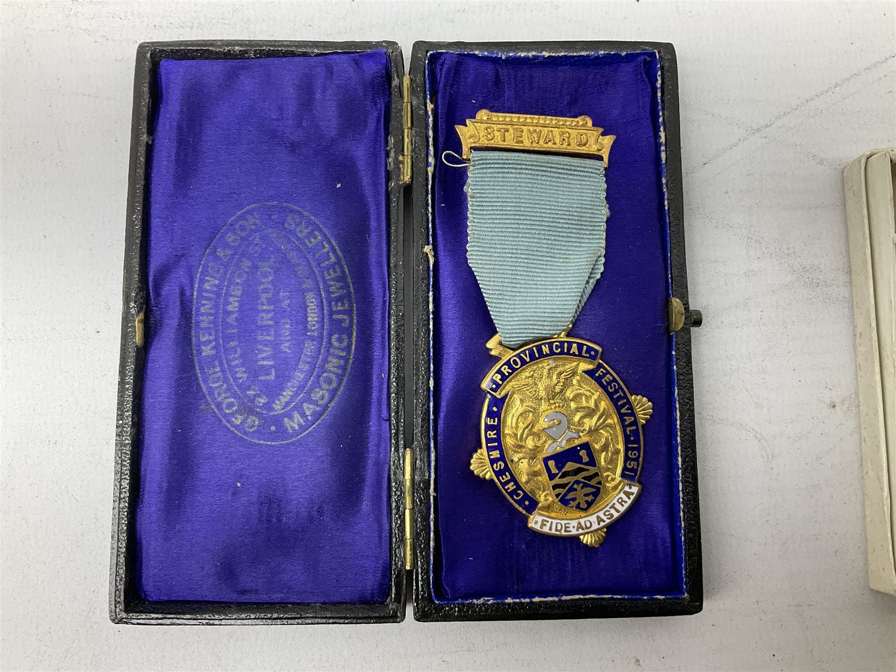 Group of predominantly Masonic Jewels of Office, to include silver, and silver gilt and enamel examples, mostly 1950's and 1960's in date, etc. 