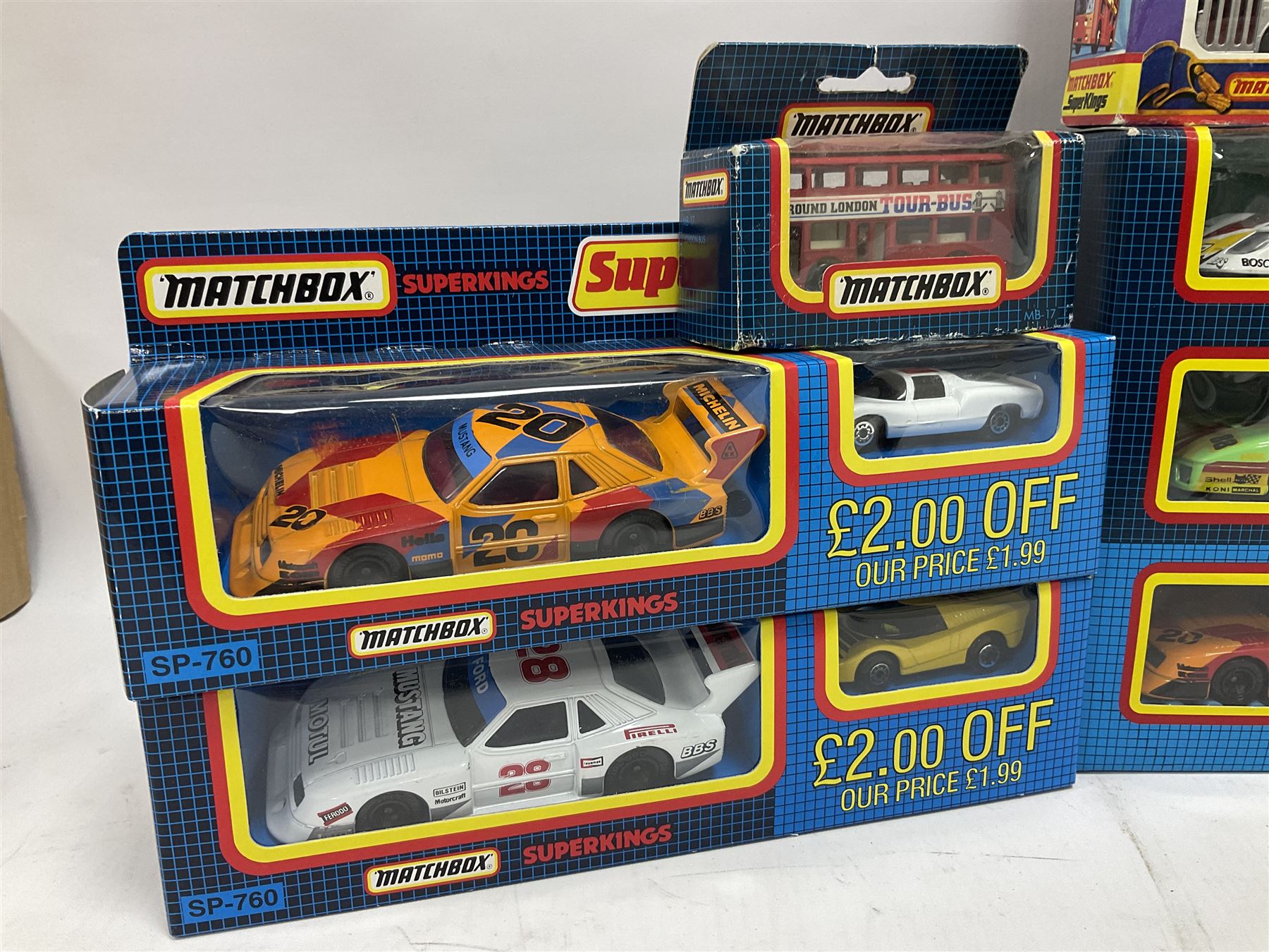 Matchbox - twenty-one die-cast models/sets including two x Superkings K-15; two x Superkings SP-760; two x Super Value Pack KS-804; five Skybusters; Convoys GBK70; Models of Yesteryear etc; all boxed/blister packed (21)