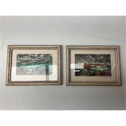 Ten framed prints and paintings, including landscapes and portraits 