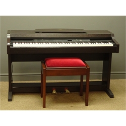  Yamaha Cavinova CPL-820 electric piano, weighted keys, with stool, W137cm, H83cm, D52cm (This item is PAT tested - 5 day warranty from date of sale)  