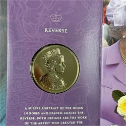 Nineteen The Royal Mint United Kingdom uncirculated commemorative coins or sets, including Queen Elizabeth II 1989 '1689 1989' two pounds, 2001 'Victorian Anniversary' crown, 2003 'Coronation Jubilee' five pounds, 2004 'Britain's new coinage' three coin set, 2005 'The End of WWII' two pound, 2006 'Her Majesty Queen Elizabeth II Eightieth Birthday', 2015 'The Royal Navy' two pounds, 2016 'The Last Round Pound', 2022 '1926-2022' five pounds, King Charles III 2023 'The Coronation' five pounds etc