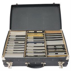 Case containing a large quantity of postcards including foreign topographical sorted by co...