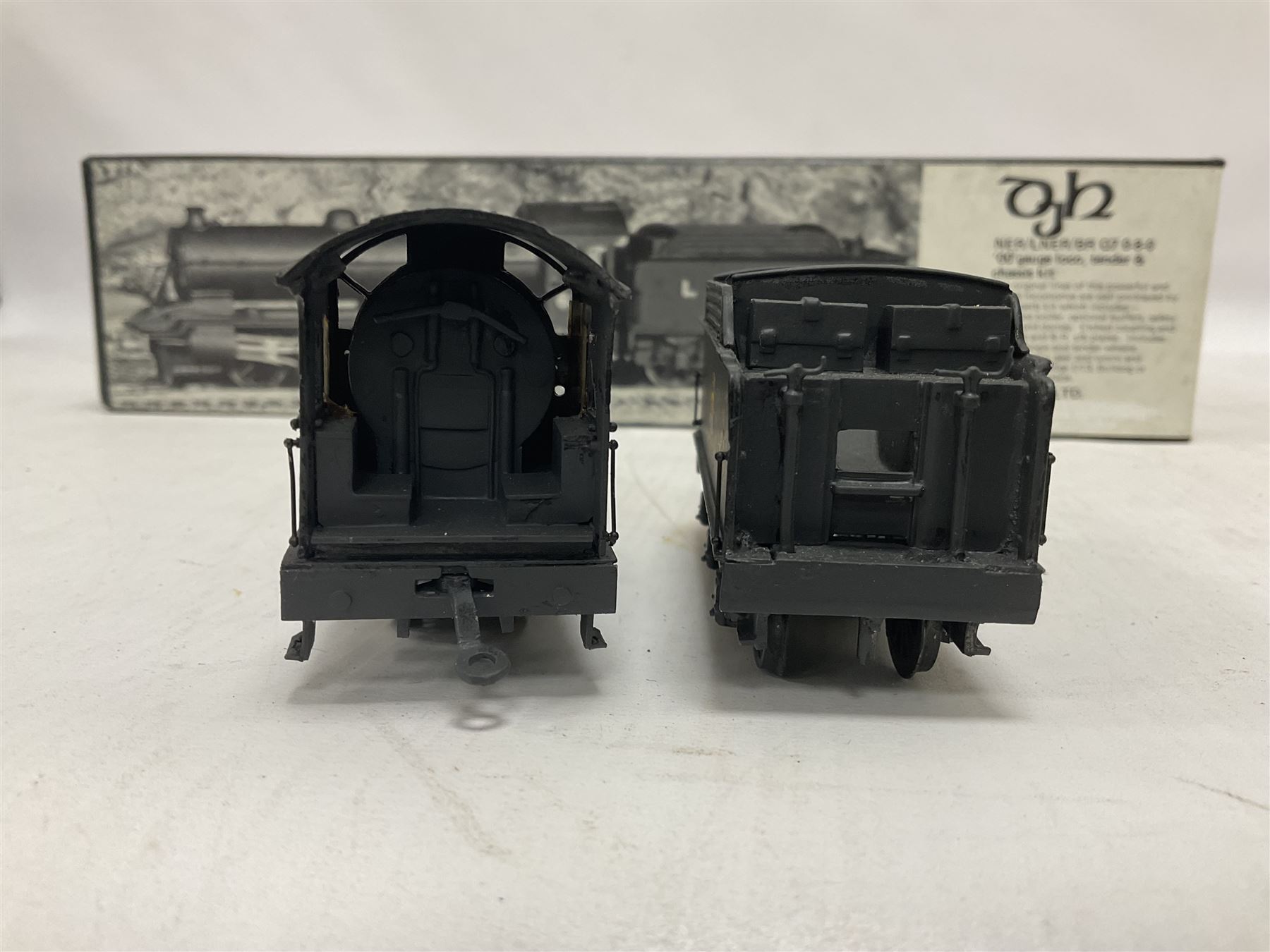 DJH Models ‘00’ gauge - kit built NER/LNER/BR Q7 Class 0-8-0 no.63463 steam locomotive and tender in BR black; with original box 