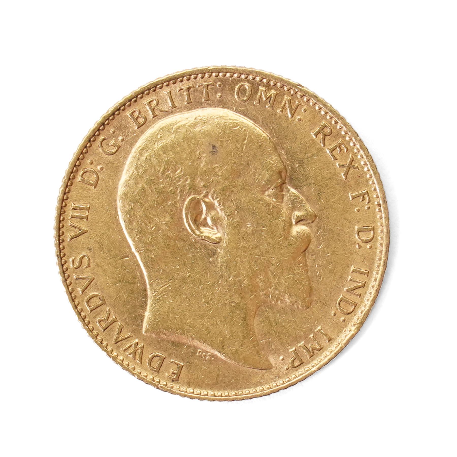 King Edward VII 1907 gold full sovereign coin