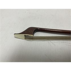 Cello bow possibly made from pernambuco or Brazilwood 