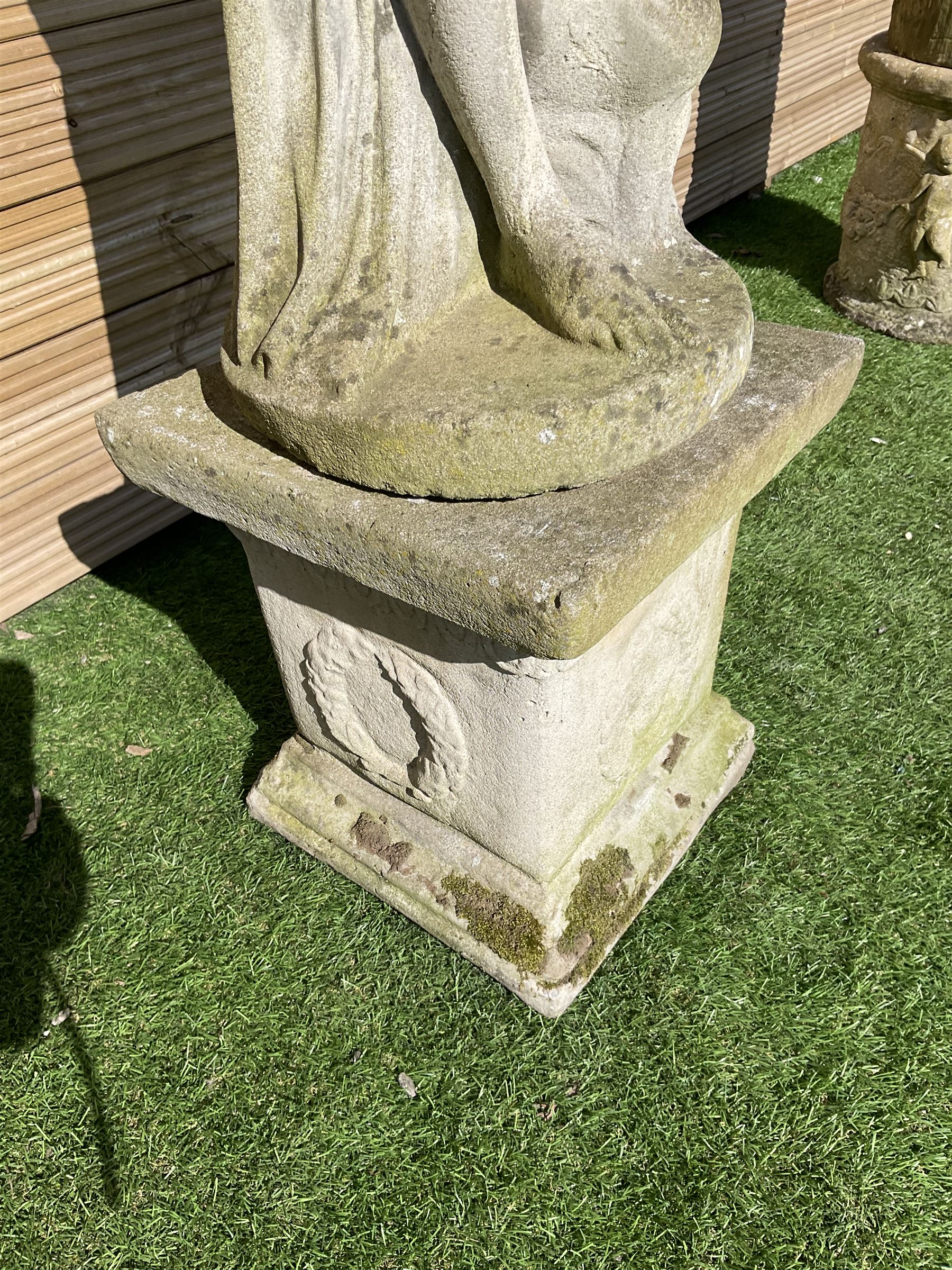 Cast stone garden statue figure - THIS LOT IS TO BE COLLECTED BY APPOINTMENT FROM DUGGLEBY STORAGE, GREAT HILL, EASTFIELD, SCARBOROUGH, YO11 3TX