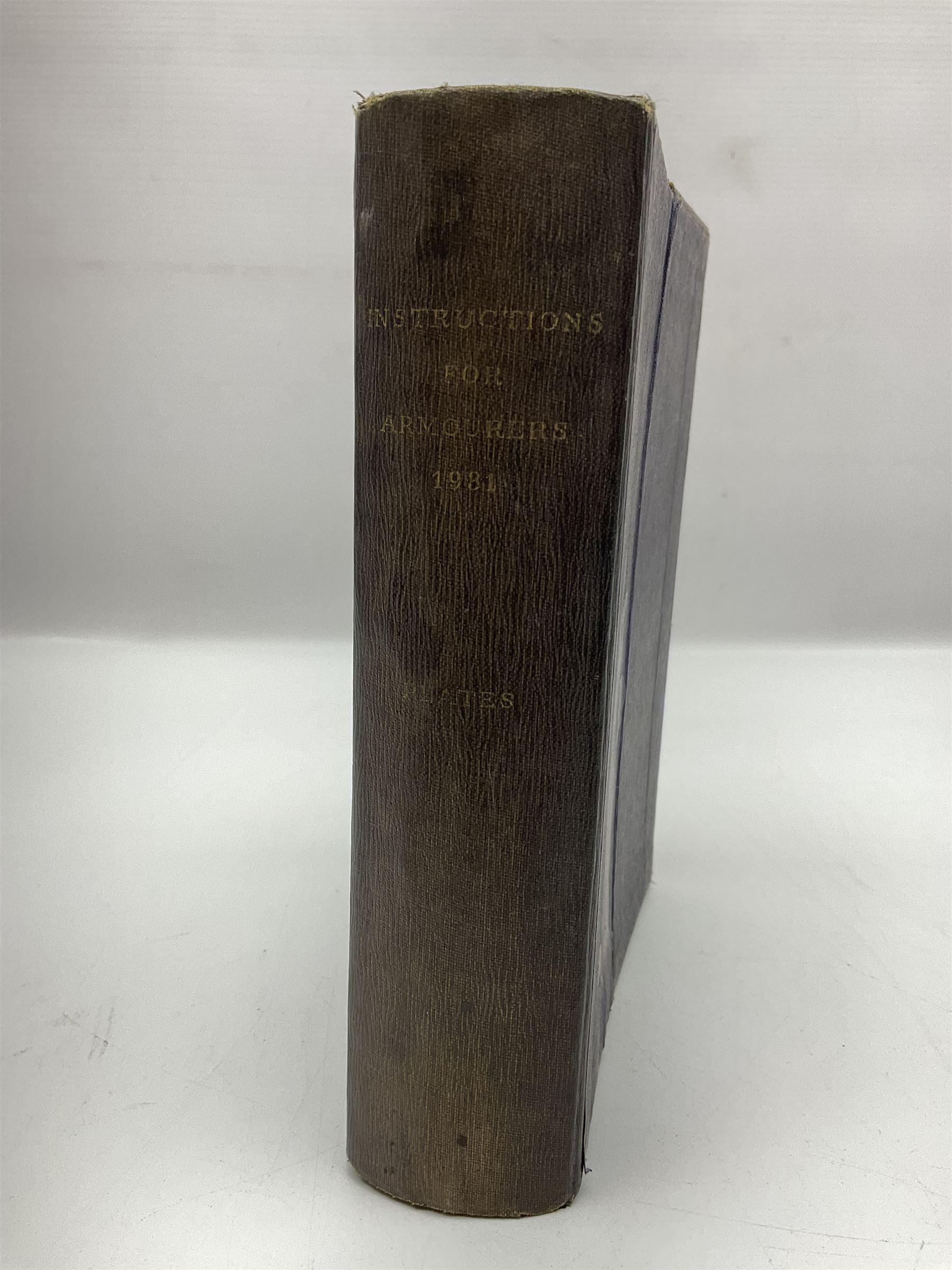 Instructions For Armourers - 1931 folder of nineteen folding plans for various weapons and military bicycles