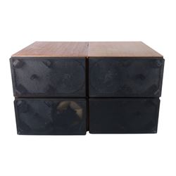 Four Sonab Model. 0A-5 Type 2 speakers, H44cm