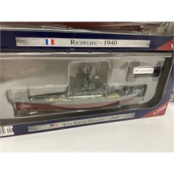 Corgi - five die-cast models of WW2 aircraft; and five models of warships; all boxed (10)