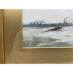 Frank Henry Mason (Staithes Group 1875-1965): Off Scarborough, watercolour signed 26cm x 40cm