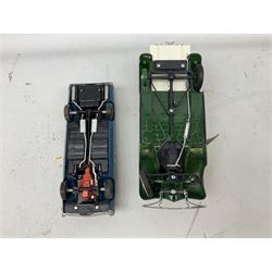 Collection of diecast models and other toy vehicles, to include Majorett 82 Performant, Solido Castrol truck, Corgi truck, Matchbox lorry etc, in two boxes