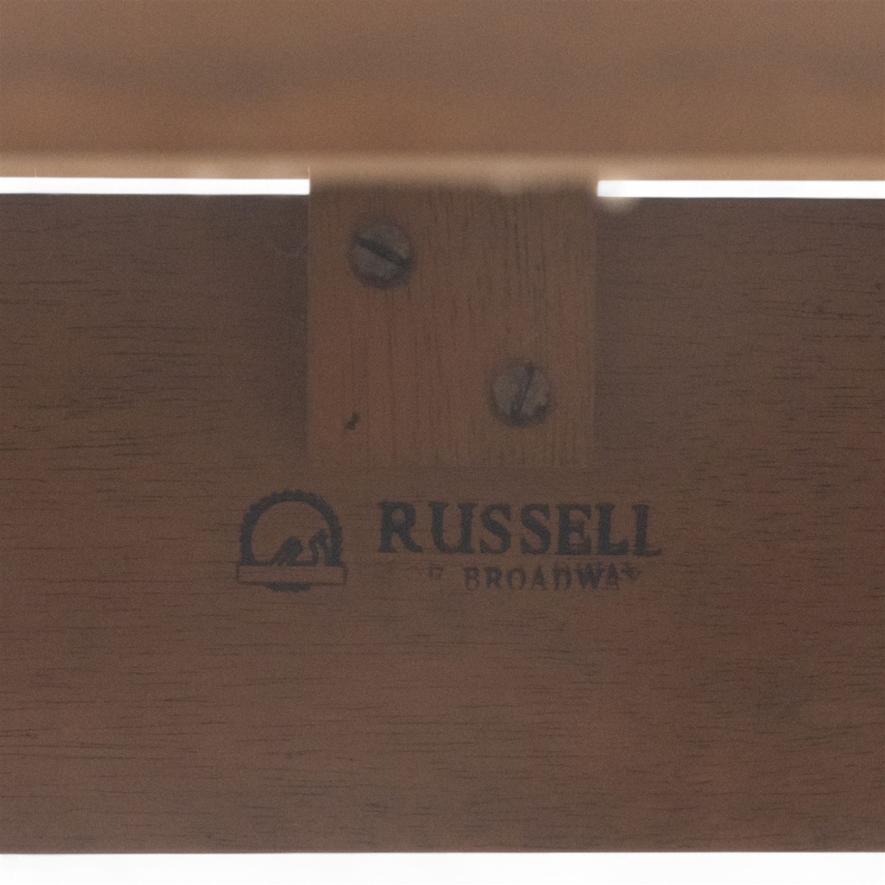 Gordon Russell - mid 20th century teak dining suite, comprising rectangular extending dining table and six matching chairs including one carver, each chair with padded upholstered seat and backrest in vinyl, on square supports, the table with plain top and rounded edges on tapered legs, an example of the firm’s functional post-war design with restrained modernist detailing (Chairs H 85cm, W 47cm, D 46cm) (Extends to 154cm)