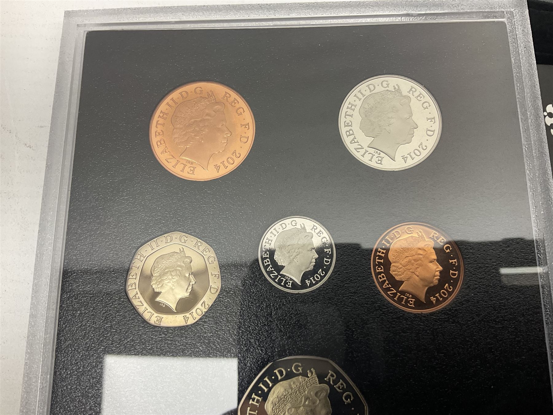 The Royal Mint United Kingdom 2014 proof coin set collector edition, cased with certificate