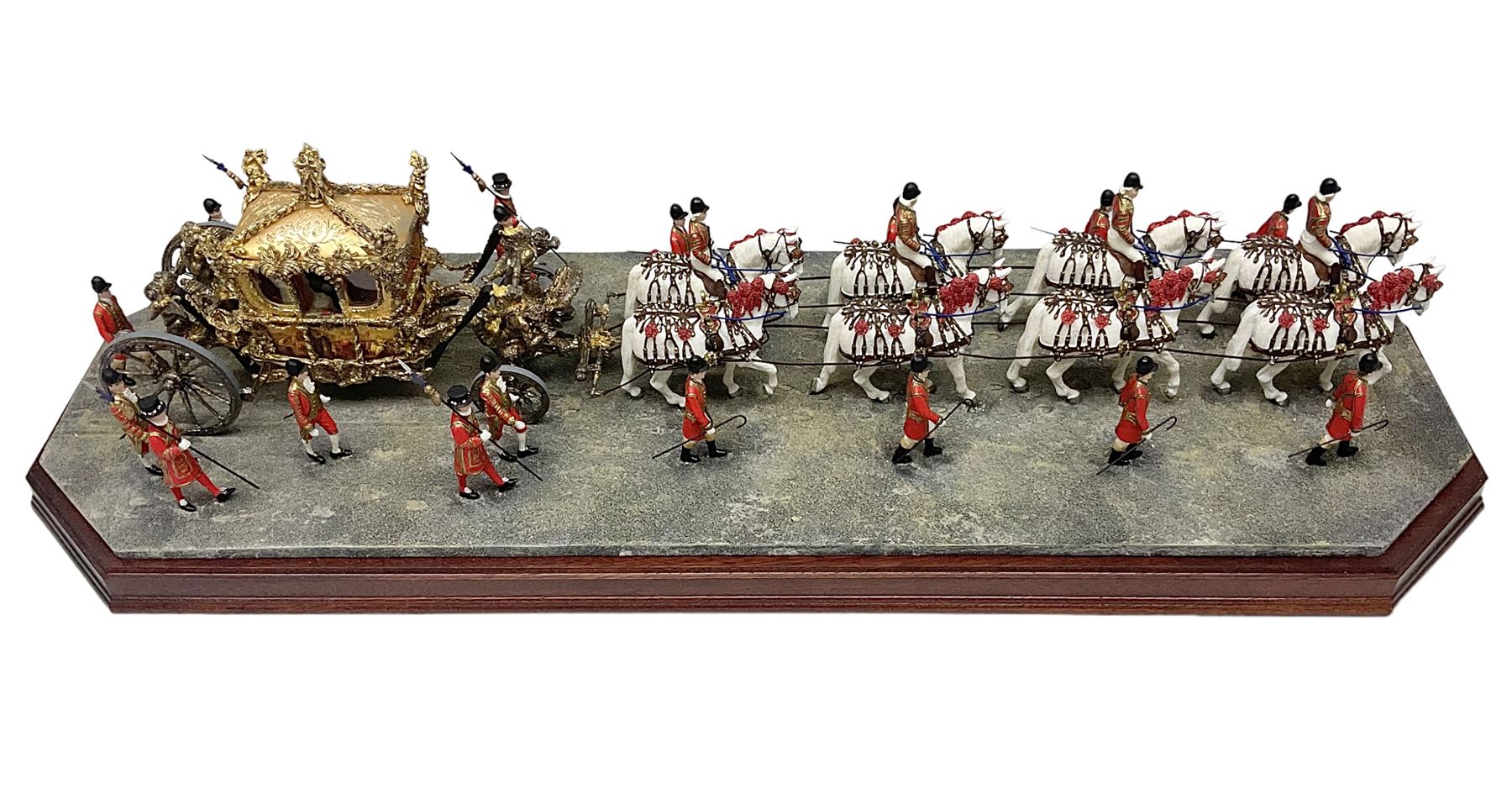 Border Fine Arts The Coronation 1953, model No. B0810, and sculpted by Ray Ayres, limited edition 150/350, with original box and certificate, L70cm  