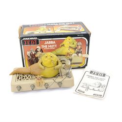 Kenner Star Wars Return Of The Jedi Jabba The Hutt Action Playset circa 1983, in original box, with insert and instructions