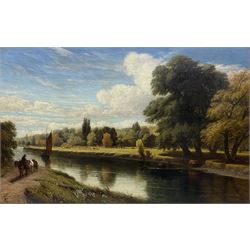 Philip Westcott (British 1815-1878): 'The Thames at Henley', oil on canvas signed and dated 1873, 72cm x 112cm
Provenance: J Leger & Son label verso