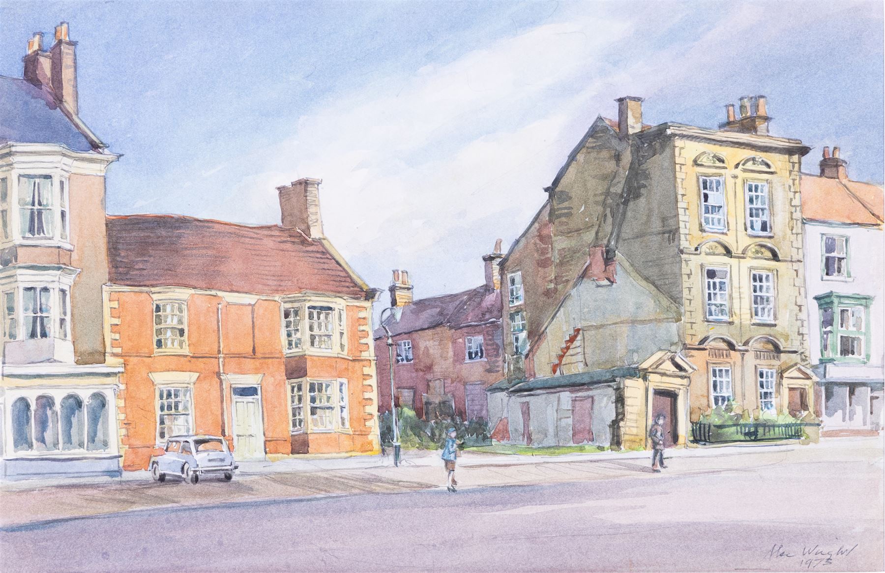 Alec Wright (British 1900-1981): Stokely Views and others, six watercolours variously signed and inscribed verso, approx 40cm x 30cm (6)