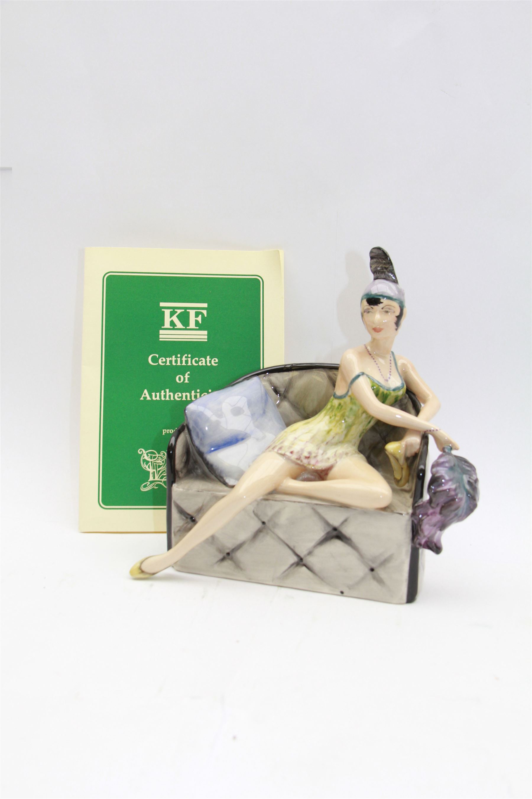 Kevin Francis Peggy Davies limited edition figure 'La Femme Fatal', designed by Victoria Bourne and modelled by Andy Moss, H21cm, with original box and certificate
