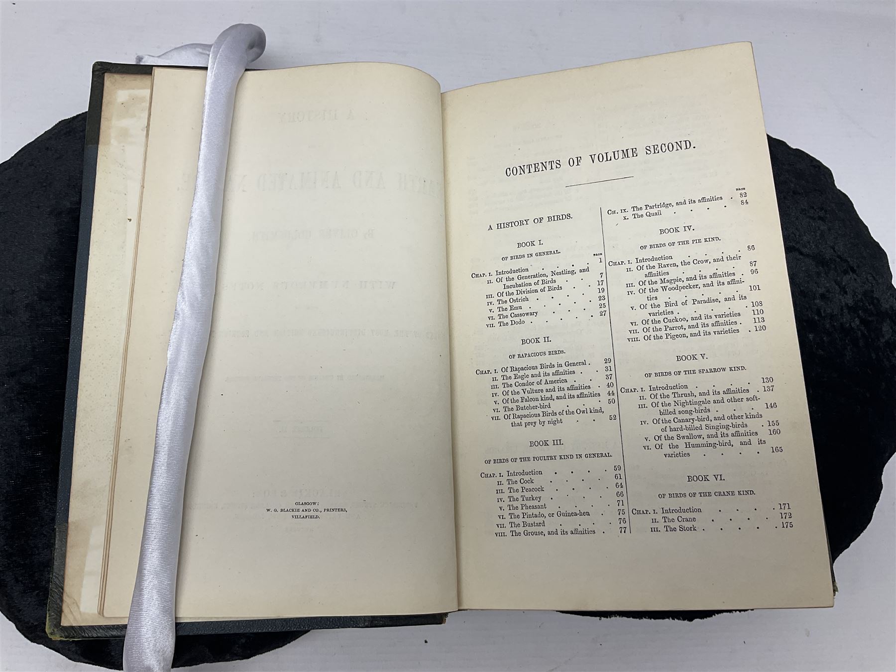 Oliver Goldsmith; Goldsmith’s Animal Nature A History of The Earth and Animated Nature, two volumes, A. Fullarton & Co London & Edinburgh, 1860