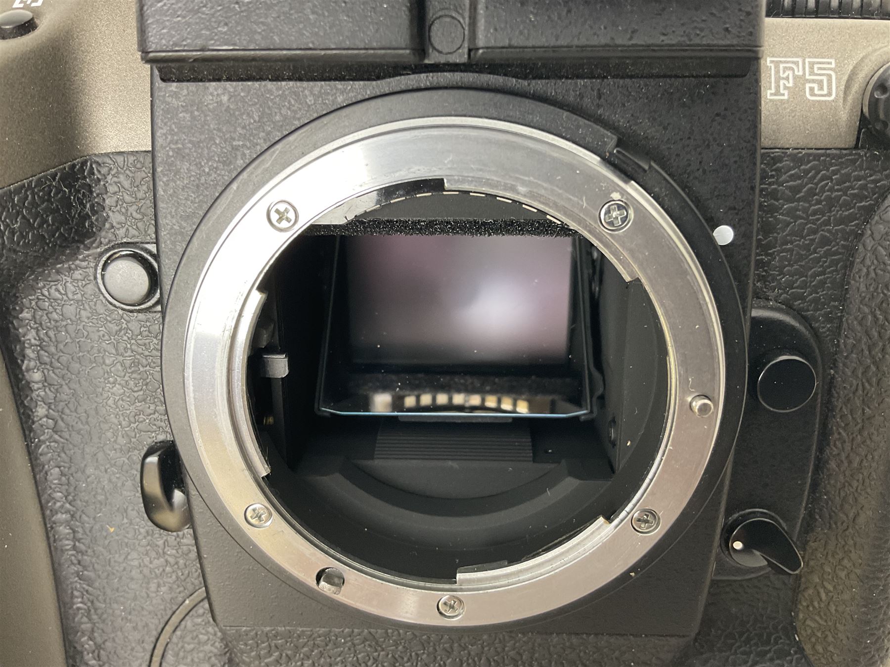 Nikon F5 50th Anniversary Model camera body, serial no. 3116231, with neck strap and original presentation box 