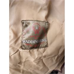 Two Waddingtons sheepskin coats, Maxwell & Cowan rabbit fur coat, Lykafur simulated mink fur coat, faux fur gilet and a leather jacket