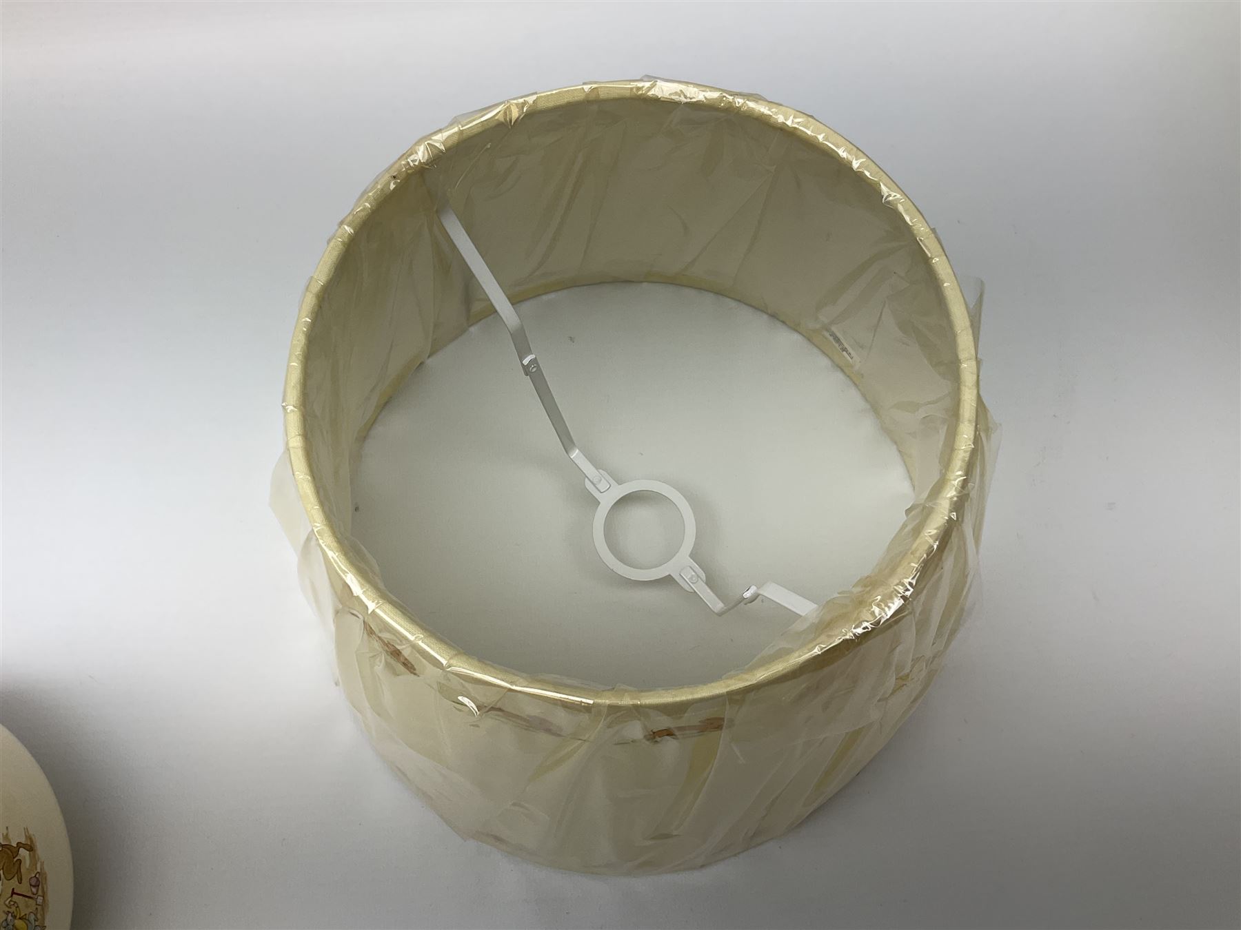 Royal Doulton Bunnykins table lamp, of baluster form, with shade, in original box