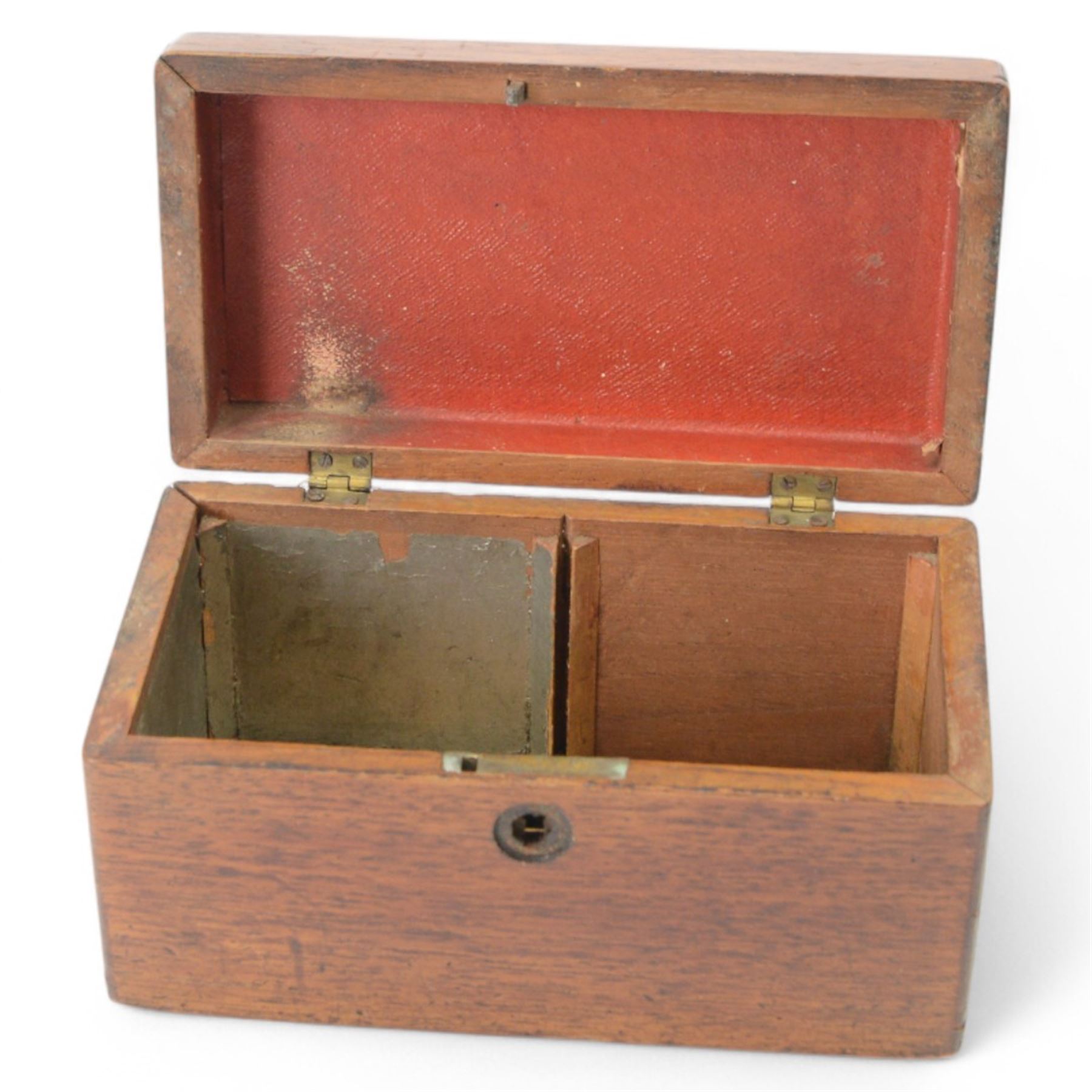 Victorian writing slope, with Turnbridge-ware styled Inlaid borders to the front and lid, opening to reveal and ebonised interior with letter rack, removable tray and writing slope and two further wooden boxes