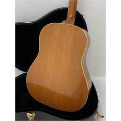 Gibson J50 VOS Custom Shop acoustic guitar, model no. 11686010, Deadknot J45 body with sitka spruce top, scalloped wide x bracing pattern, mahogany back, in carrying case with Gibson certificate of authenticity