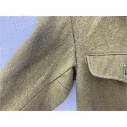 Japanese Type 38 winter tunic, the lining stamped with various Japanese character marks