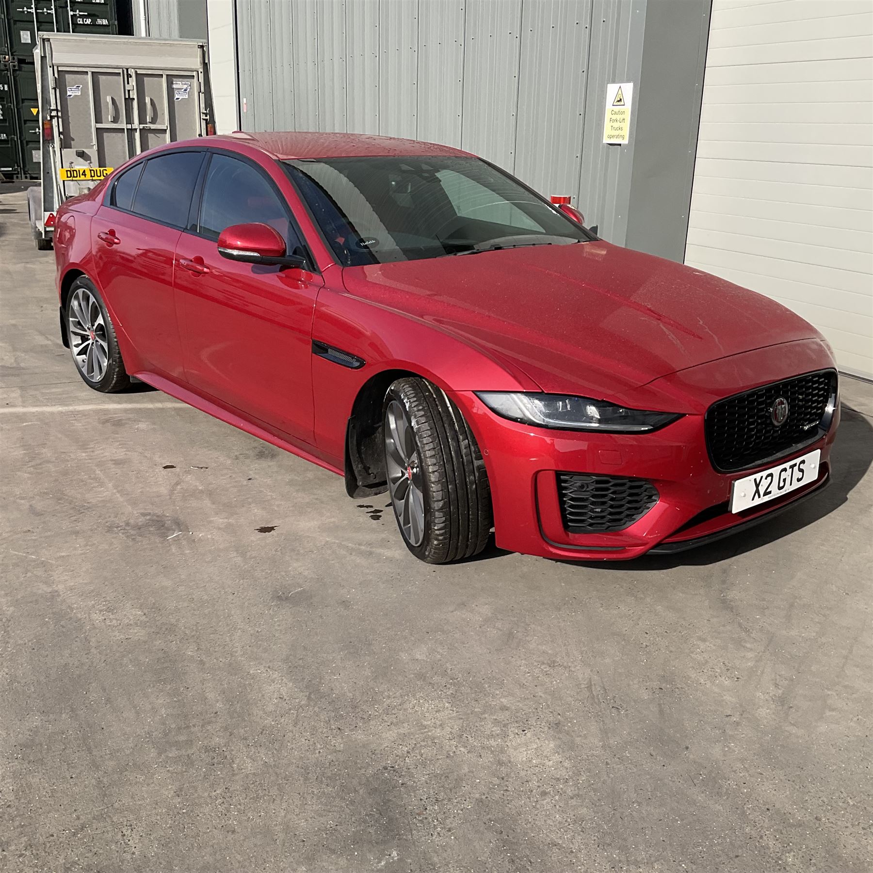 X2 GTS - JAGUAR XE SALOON - 2.0 R-Dynamic HSE 4dr, Automatic ONLY 800 miles

Year: 2019, June
Colour: Firenze Red
Mileage: 800 miles only
Fuel: Petrol
Reg: X2 GTS

As new, with cherished plate, instructions for sale from a local estate.
Buyers premium 10% plus VAT (12% inc.)