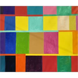 Kieron Farrow (British 1949-): ‘Rectangles’, oil on linen signed, titled and dated 2020 verso 194cm x 230cm (unframed)