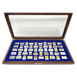  Fifty silver and enamel ingots `The Official Emblems of the Worlds Greatest Automobiles`by Franklin Mint 38 oz cased  