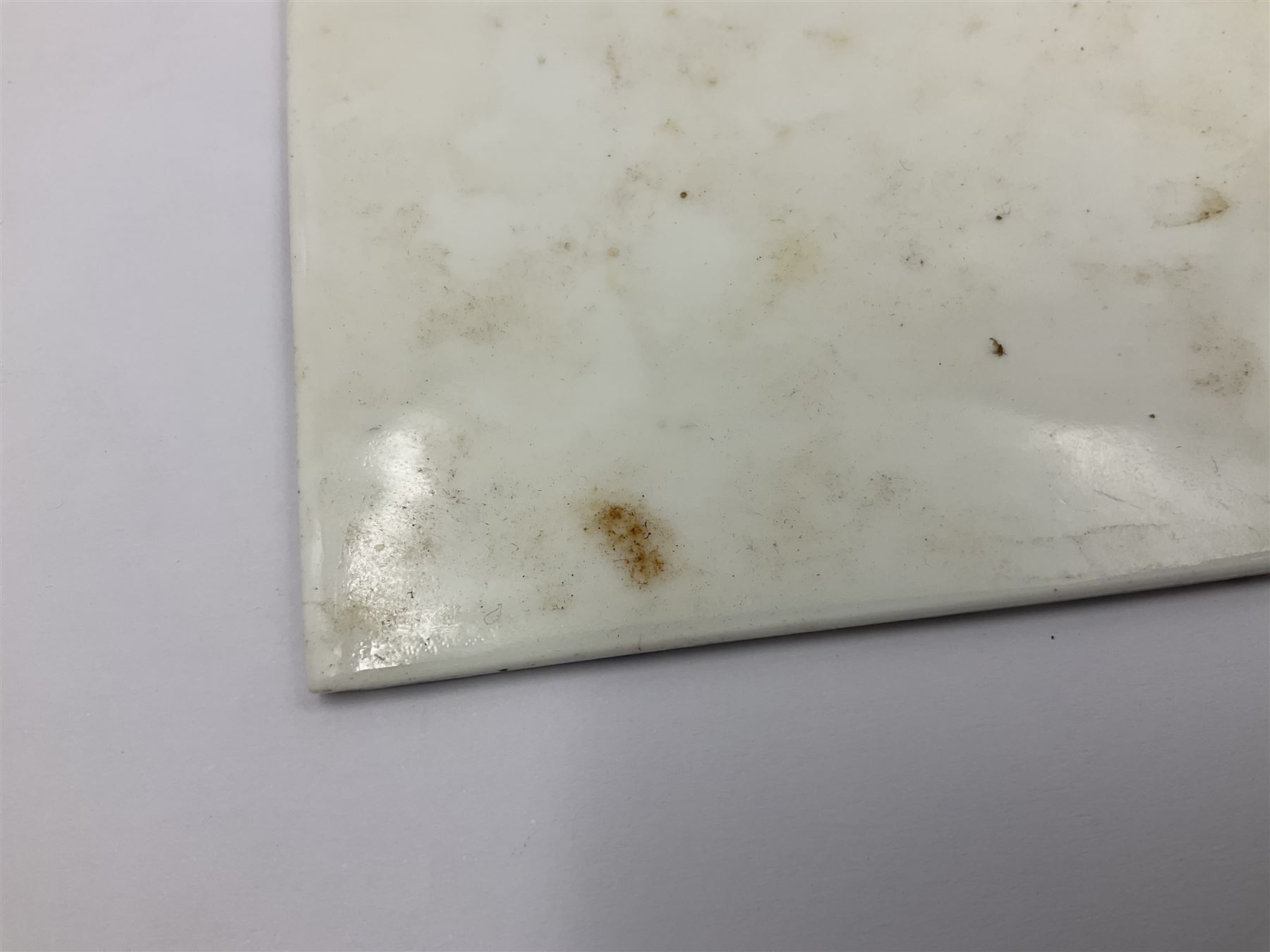 Richard Abbott: St Michael’s Mount, painted oil on porcelain plaque, with 'St Michaels Mount painted by R. Abbott', inscribed on reverse, H15cm, W19cm