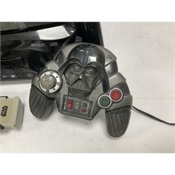 Star Wars - Darth Vader Dolby TV/DVD player with Lightsaber TV remote, JakksTVGames 2005 games controller and replacement AC adapter 